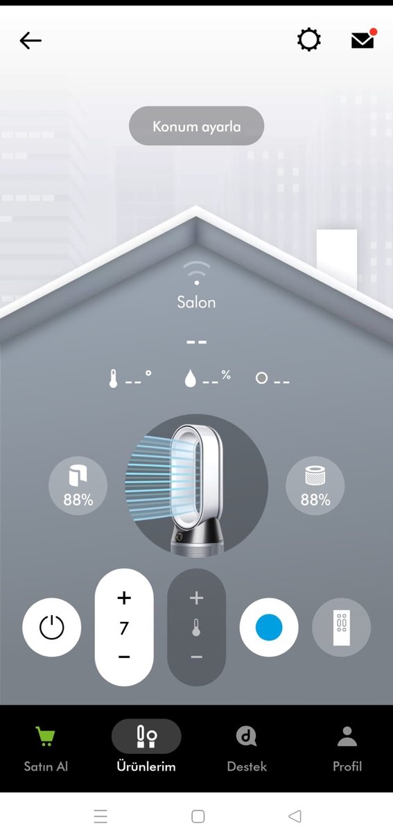 Gri Beyaz Hava Temizleyici ve Nemlendirici - Görsel 5