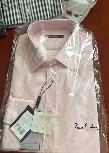 m Beden pembe Renk Pierre cardinPembe Pamuklu Regular Fit Uzun Kollu Gömlek