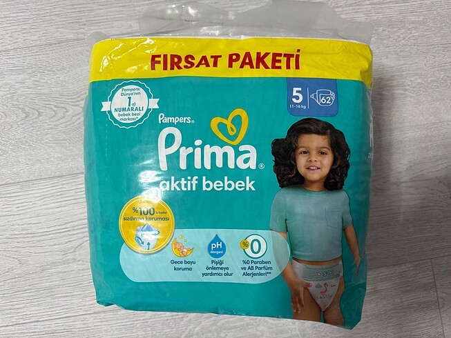 PRİMA 5 NUMARA SIFIR PAKET 62 ADET