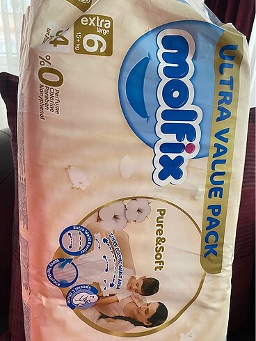 Molfix Pure&Soft Extra Large 6 No Bantlı Bez
