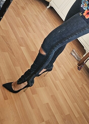 Diğer 35 numara kot kumaş Stiletto ayakkabı