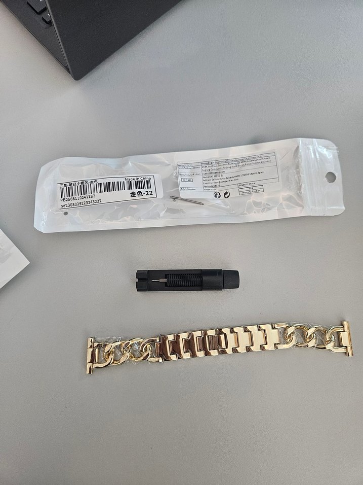 Altın Renkli Akıllı Bileklik Kayışı  Akıllı saatlere uygun - Görsel 3