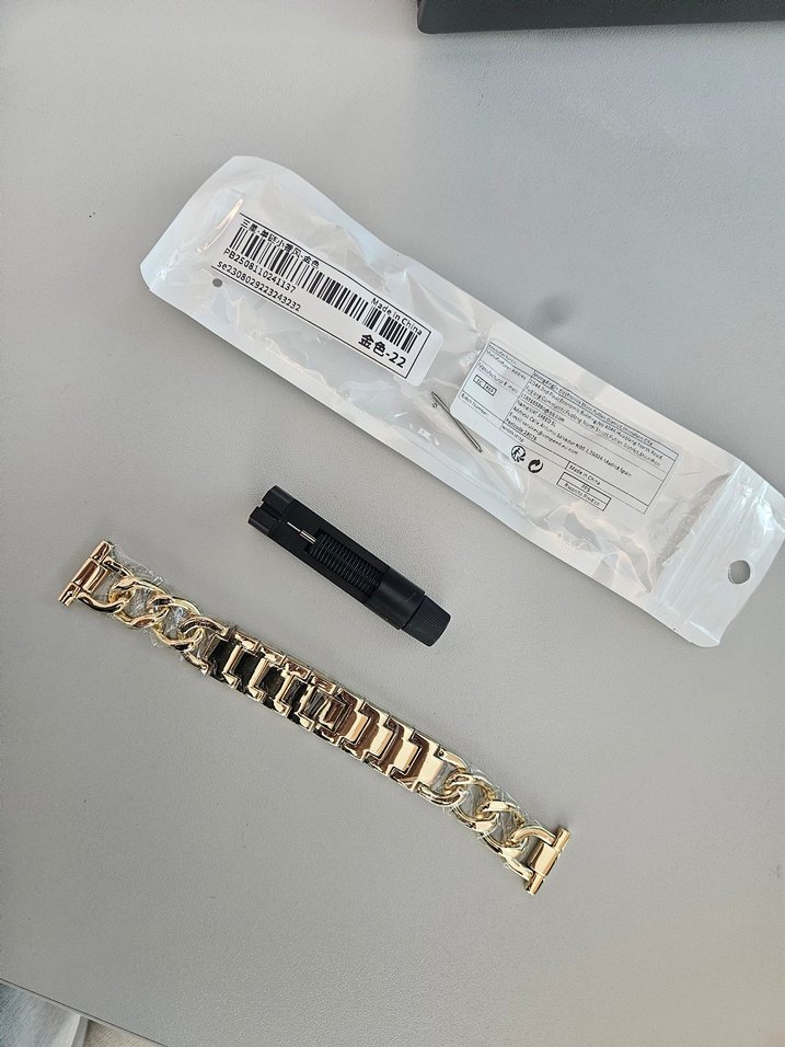 Altın Renkli Akıllı Bileklik Kayışı  Akıllı saatlere uygun - Görsel 2