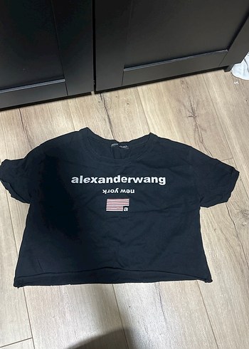 Alexanderwang Baskılı Siyah Kız Tişörtü