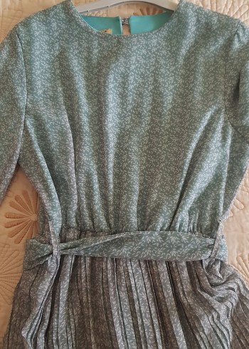 Uzun Pilili Kadın Elbise - Görsel 5