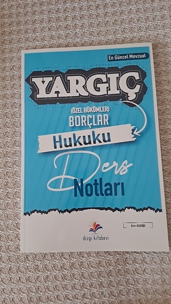 Yargıç borçlar özel ders notları