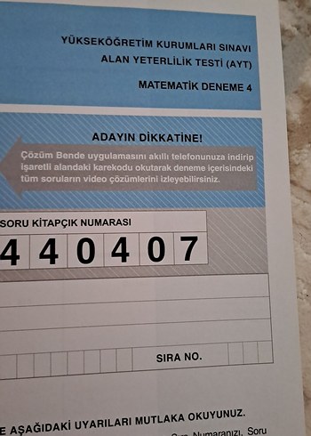 AYT Matematik Simülasyon Denemeleri Kitabı - Görsel 2