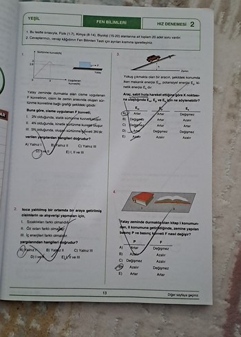 30x20 TYT Fen Bilimleri Denemeleri Kitabı - Görsel 2