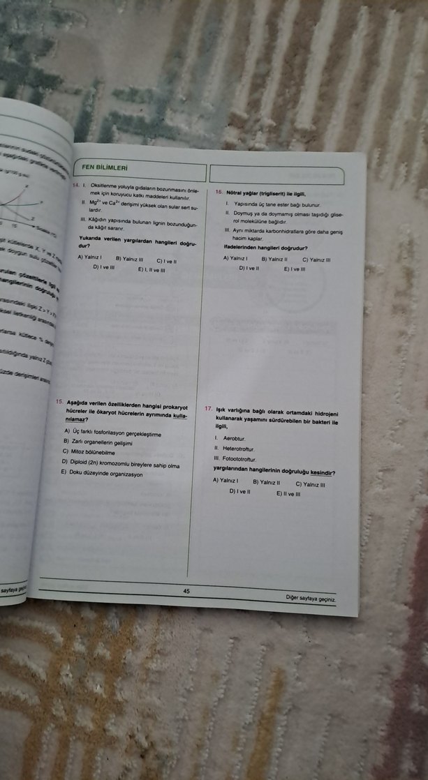 30x20 TYT Fen Bilimleri Denemeleri Kitabı - Görsel 3