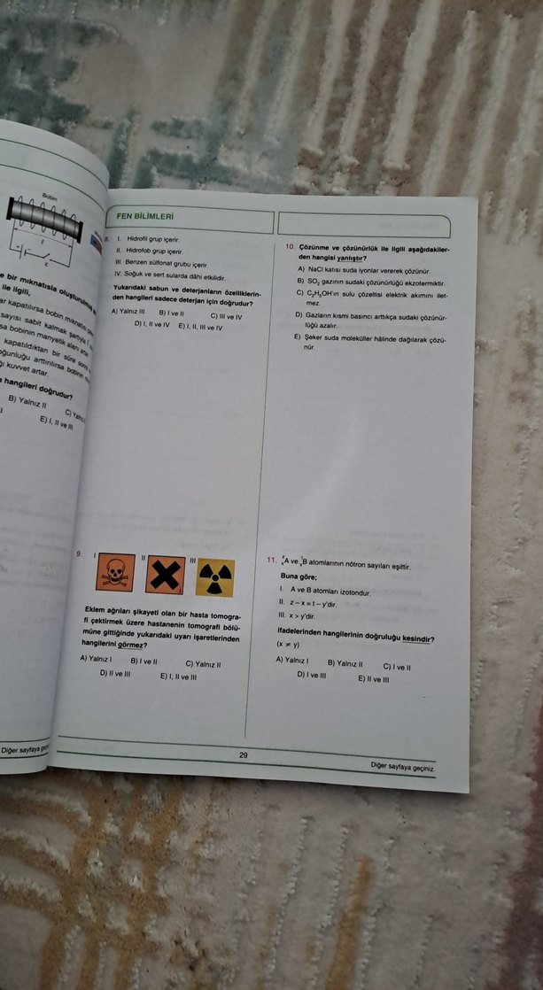 30x20 TYT Fen Bilimleri Denemeleri Kitabı - Görsel 4