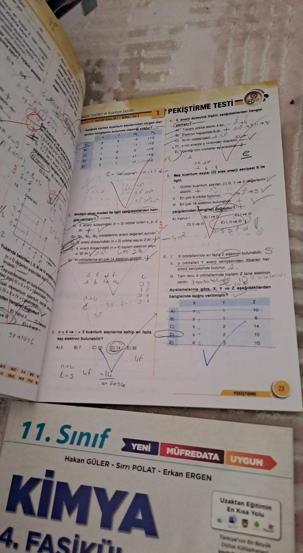 11. Sınıf Kimya 6 Fasikül Seti ÇAP YAYINLARI - Görsel 5