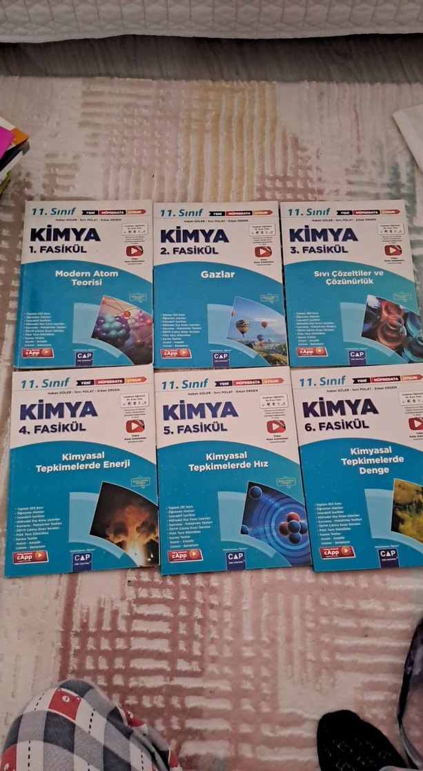 11. Sınıf Kimya 6 Fasikül Seti ÇAP YAYINLARI - Görsel 2