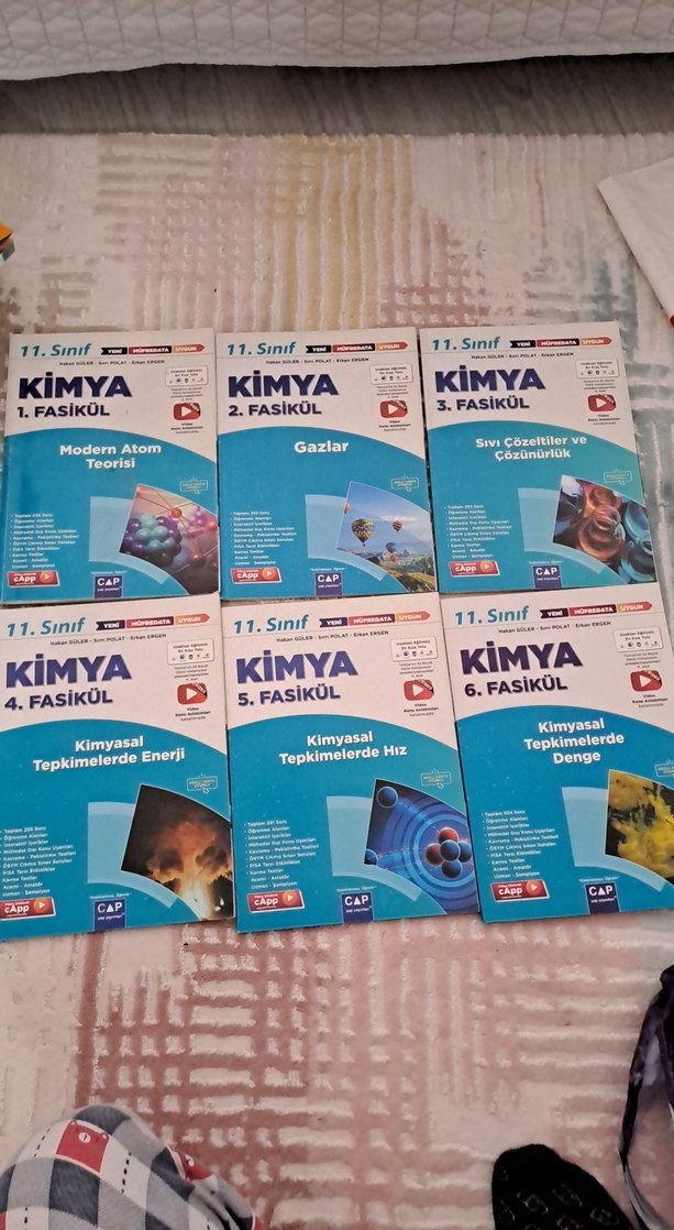 11. Sınıf Kimya 6 Fasikül Seti ÇAP YAYINLARI - Görsel 3