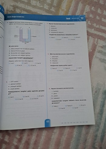 Bilfen TYT Biyoloji Soru Bankası Yeni Nesil - Görsel 2