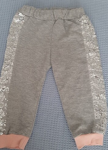 Kız çocuk pul detaylı alt pijama