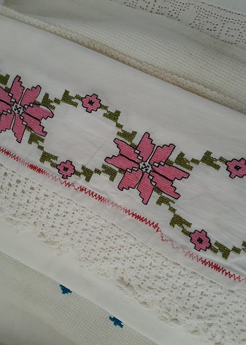 Nakışlı El İş Kanevice Örtü - Görsel 10