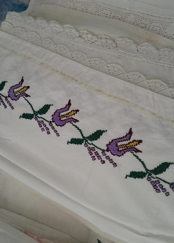 Nakışlı El İş Kanevice Örtü - Görsel 11
