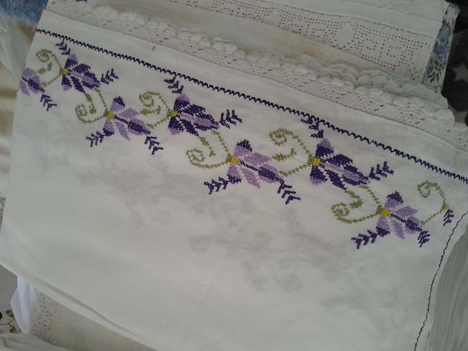 Nakışlı El İş Kanevice Örtü - Görsel 5