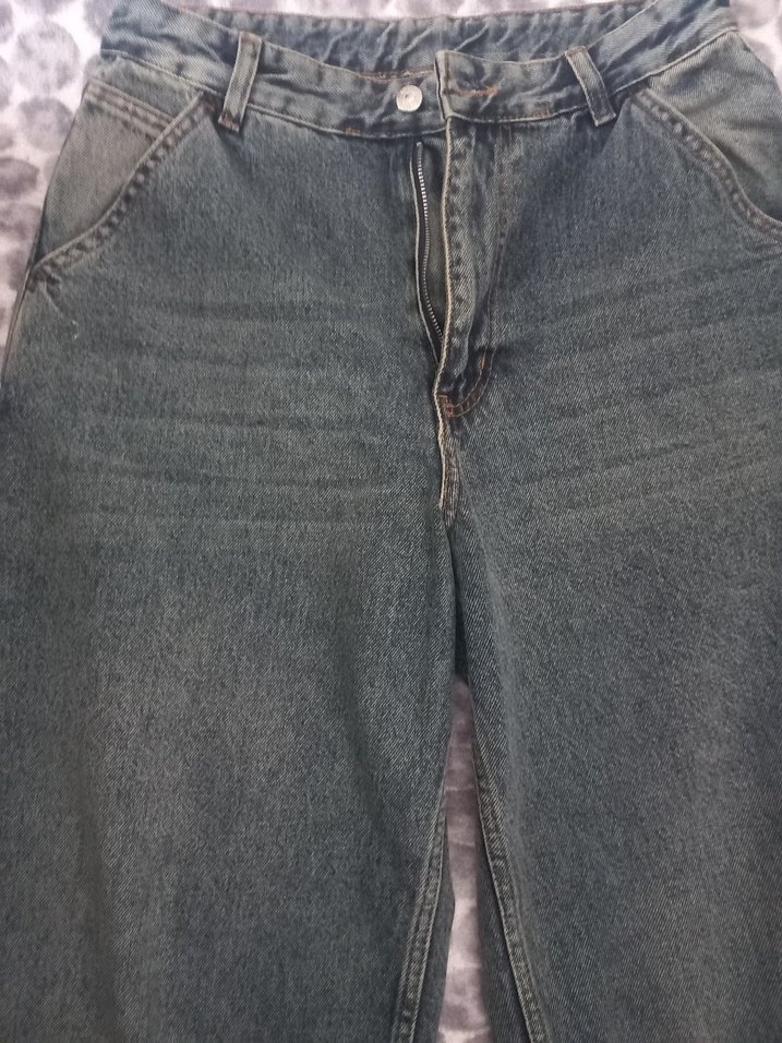 Lacivert Havuç Bayan Kot Pantolon - Görsel 3