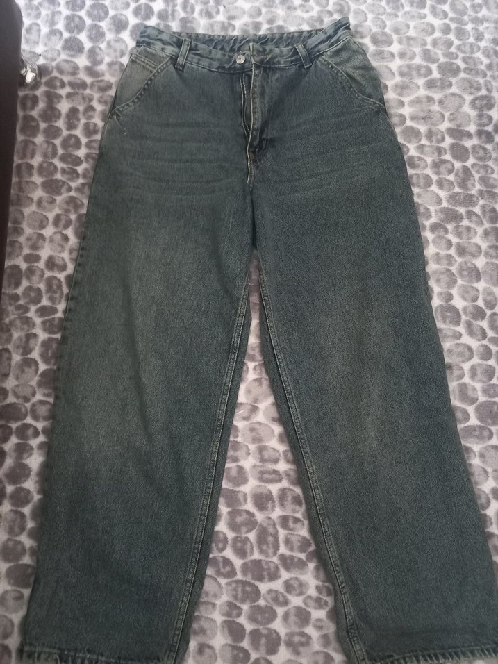 Lacivert Havuç Bayan Kot Pantolon - Görsel 2