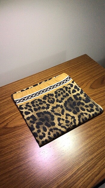 Leopar desen pamuk soft eşarp