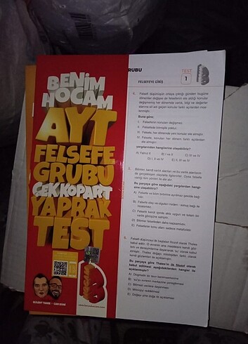 AYT FELSEFE çek kopar test