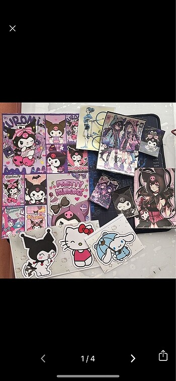 Kuromi sticker seti