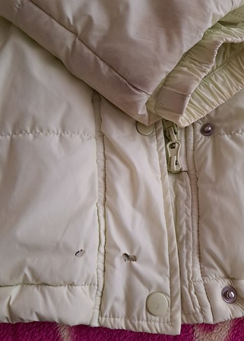 Düğmeli fıstık yesili Kadın Mont - Görsel 3