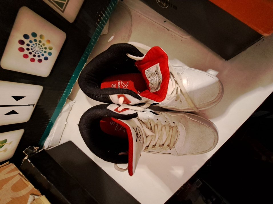 Beyaz Basketbol Ayakkabısı Velcro Detaylı - Görsel 3