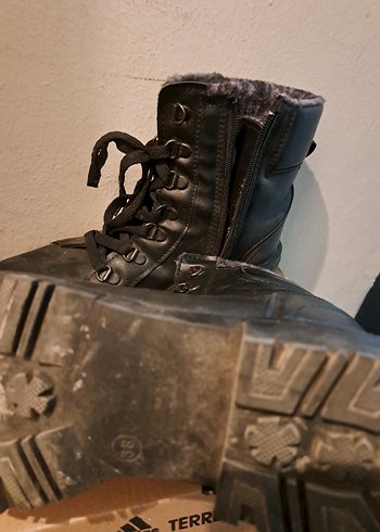 Siyah Kadın Deri,Topuklu Biker Bot - Görsel 2