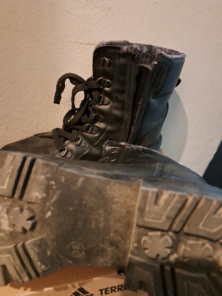 Siyah Kadın Deri,Topuklu Biker Bot - Görsel 2