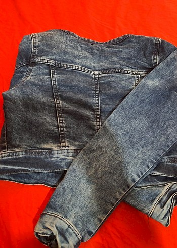 Düğmeli, Denim Kot Ceket - Görsel 2