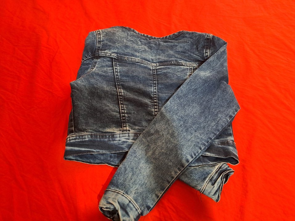 Düğmeli, Denim Kot Ceket - Görsel 2