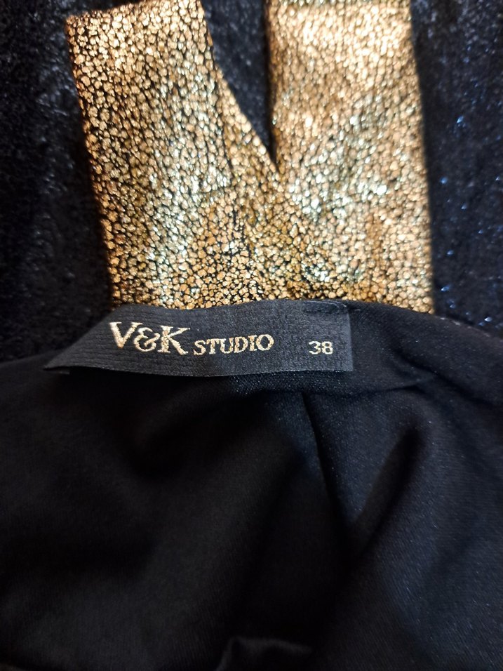 Kadın Altın Renkli Uzun Tulum - Görsel 3