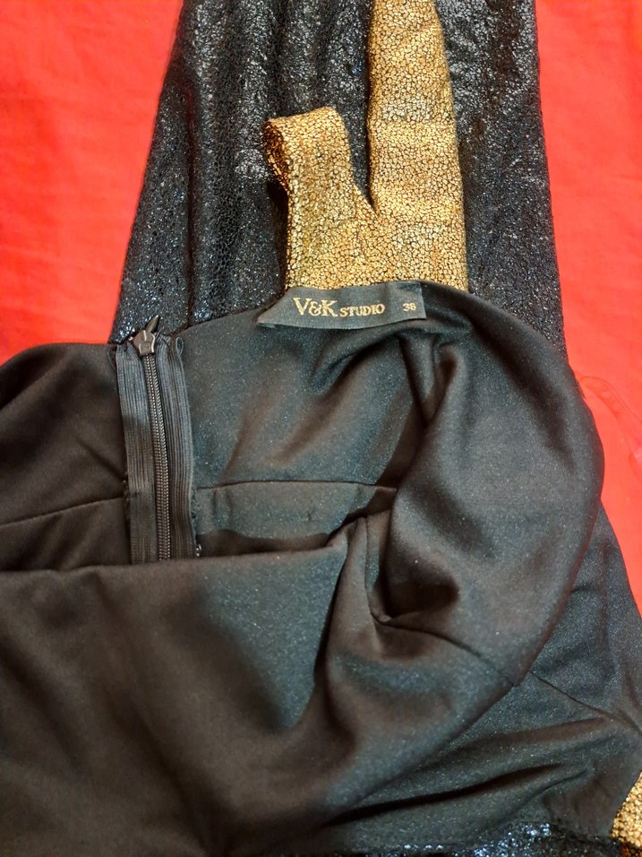 Kadın Altın Renkli Uzun Tulum - Görsel 2