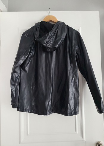 Selin Özbey Suni Deri Yağmurluk. - Görsel 3