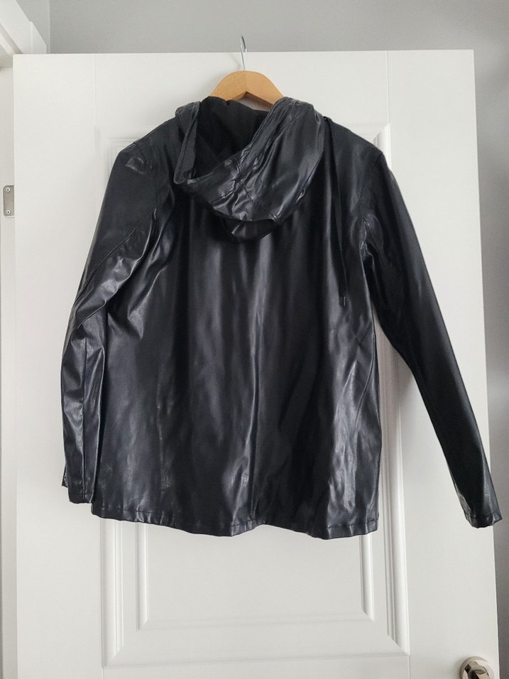 Selin Özbey Suni Deri Yağmurluk. - Görsel 3