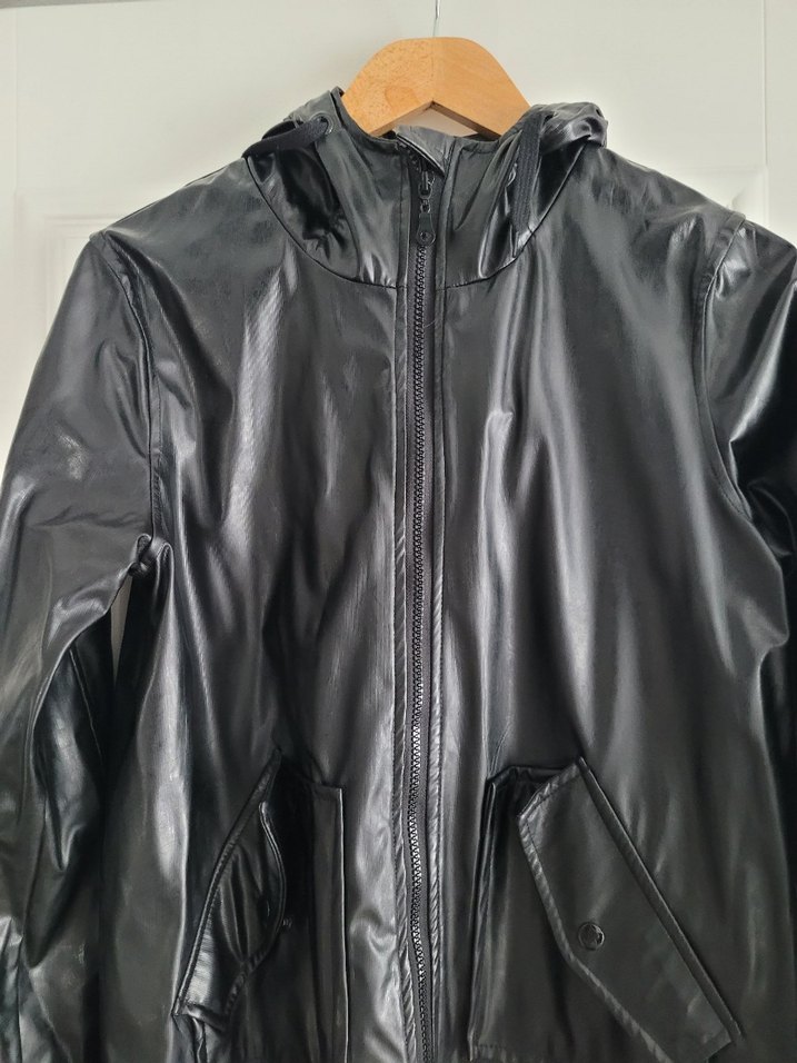 Selin Özbey Suni Deri Yağmurluk. - Görsel 2