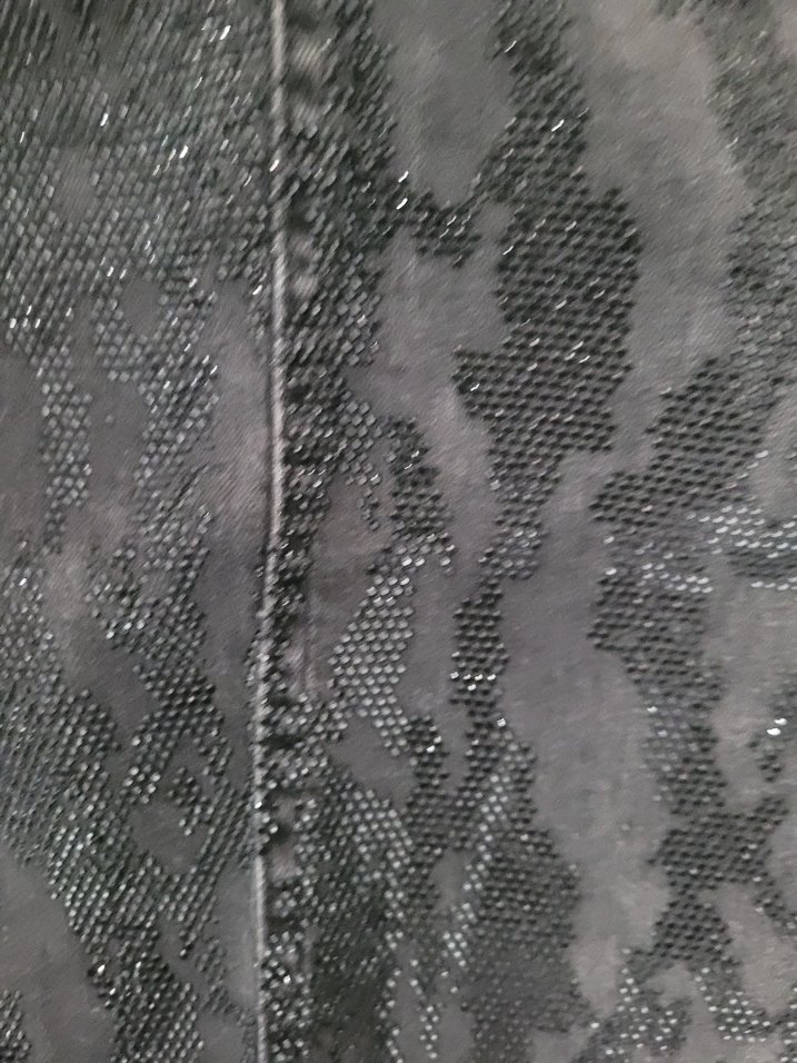 Yılan Derisi Görünümlü Kot Etek - Görsel 4