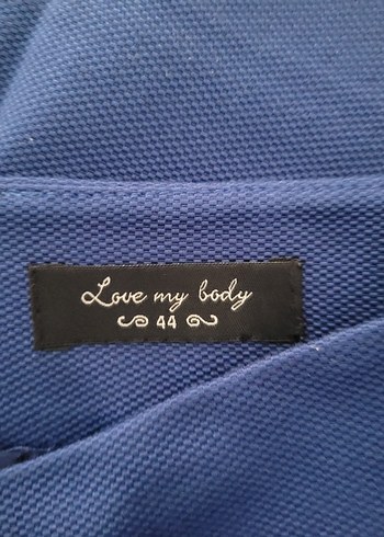 Düz Koyu Mavi Mini Etek - Görsel 4