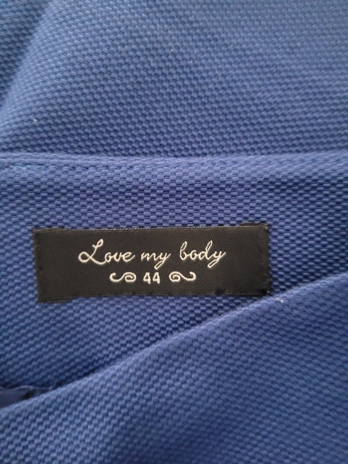 Düz Koyu Mavi Mini Etek - Görsel 4