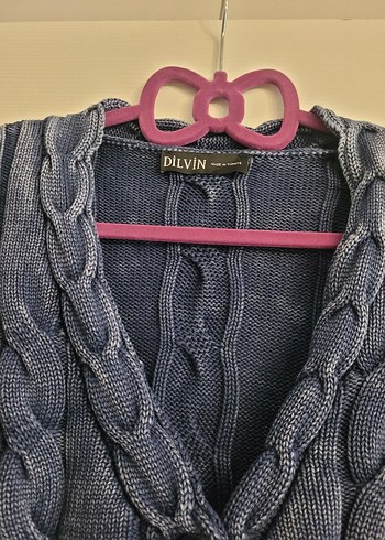 Trendy Gri Örgü Kadın Hırka - Görsel 3