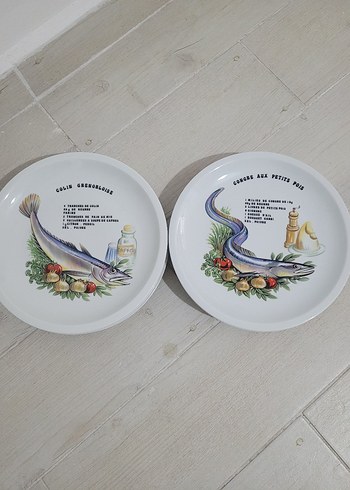 Fransız Balık Desenli Tabak. - Görsel 3