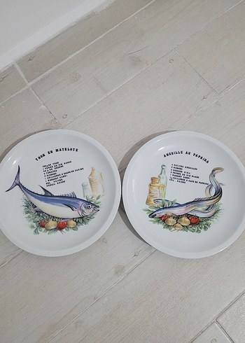 Fransız Balık Desenli Tabak. - Görsel 4