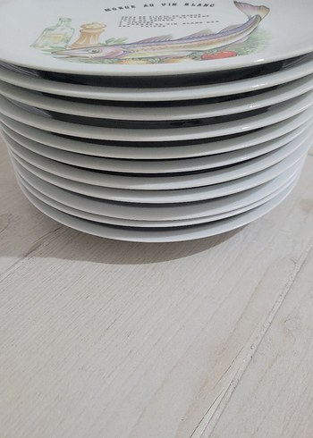 Fransız Balık Desenli Tabak. - Görsel 7