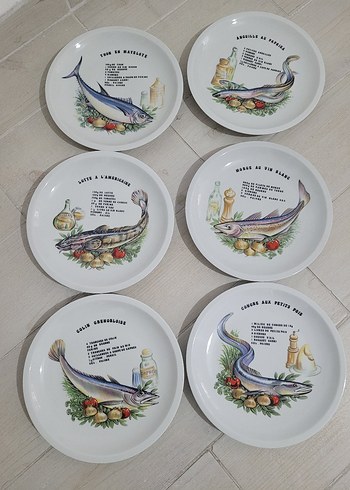 Fransız Balık Desenli Tabak. - Görsel 2