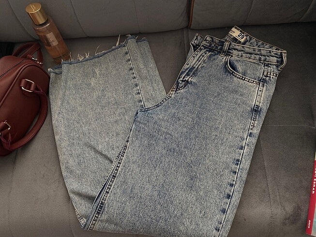 Wide leg yüksek bel jean