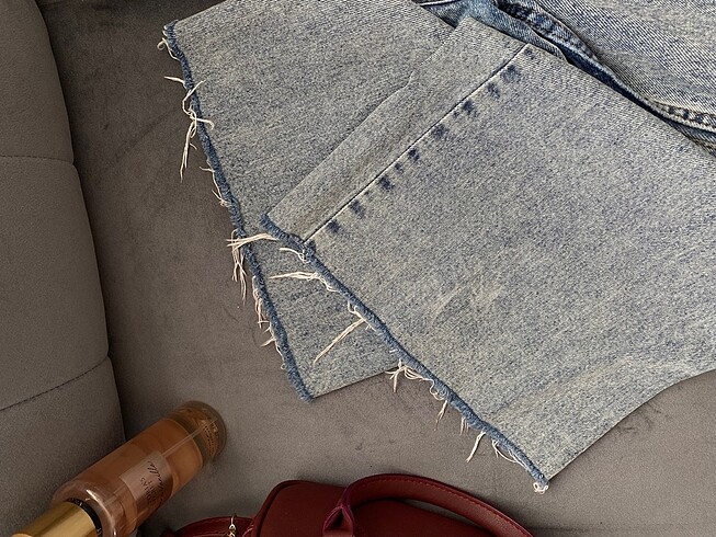 m Beden Wide leg yüksek bel jean