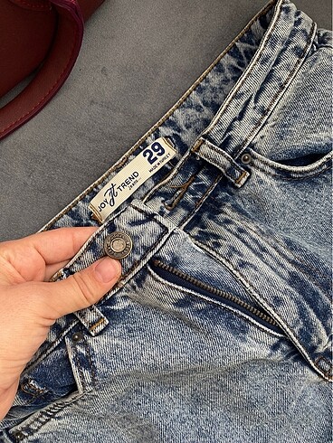 m Beden mavi Renk Wide leg yüksek bel jean