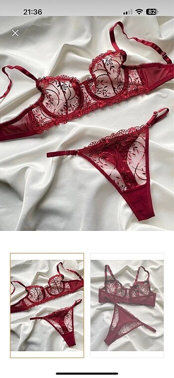 Dantelli bralet takımı